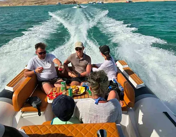 Speed Boat Hurghada – Dolphin House, Orange Bay i Hula Hula